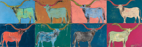 Cattle Kaleidoscope | 24" x 72"