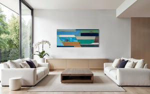 Conversation with the Sea II | 36" x 84"