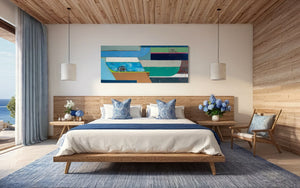 Conversation with the Sea II | 36" x 84"