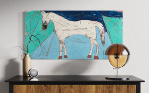 SOLD | Pegasus: Blanco | 24" x 48"