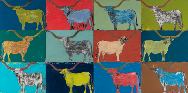 Cattle Kaleidoscope | 36" x 72"